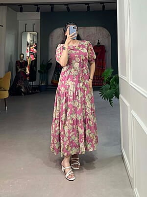 B920: Beautiful Georgette Frocks