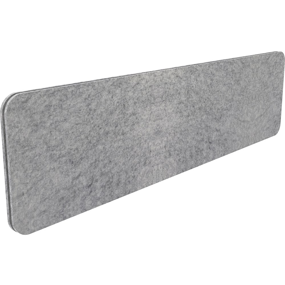 Rapidline Desk Mounted Eco Panel Screen 1490W x 27D x 400mmH Marble Grey