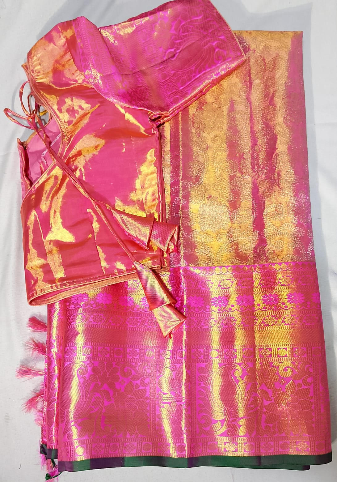 c051: Ready To Ship Kanichi Pattu Saree With Stitched Blouse