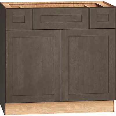 Vanity Sink Double Door With Drawers 36"