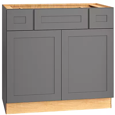 Vanity Sink Double Door With Drawers 36"