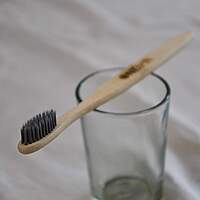 Bamboo Tooth Brush-C CURVE-grey bristles