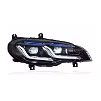 E70 X5 G Series Laser Style LED Headlights w/Blue Eyebrow & Sequential Turns (2007–2013)