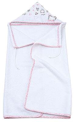 Collezione Baby Bear - Accappatoio a mantella in spugna con tela aida per punto croce Collezione Baby Bear - Accappatoio a mantella in spugna con tela aida per punto croce