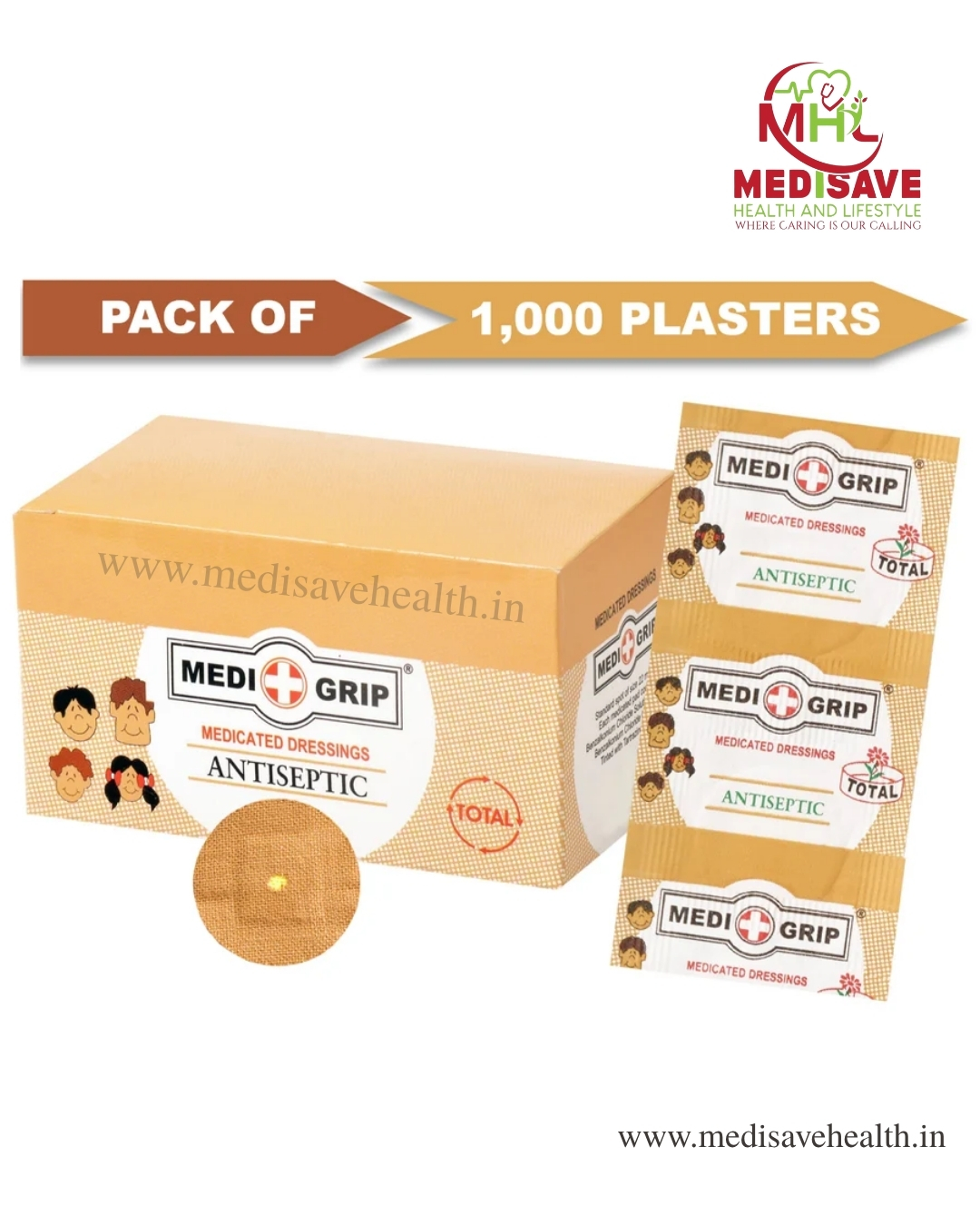 Adhesive Bandage(Antiseptic) - Round Adhesive Bandage(Antiseptic) - Round