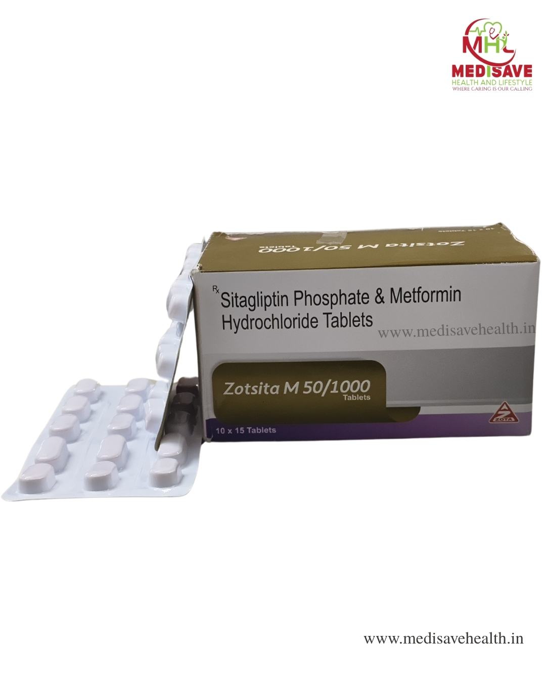 Zotsita M 50/1000 Tablet (1*15) Zotsita M 50/1000 Tablet (1*15)