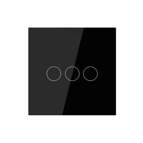 ZigBee 3 Gang Switch - Black ZigBee 3 Gang Switch - Black