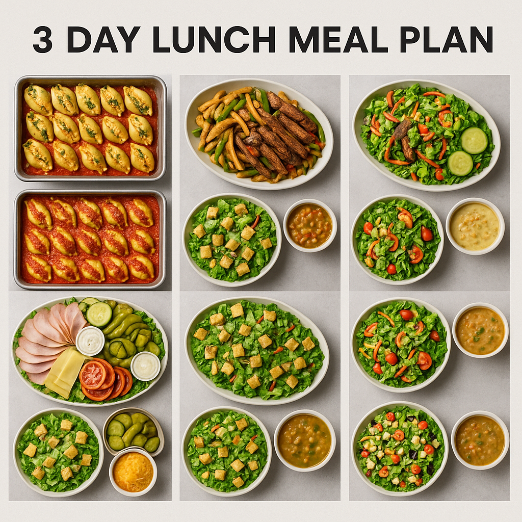 3-Day Lunch Meal Plan