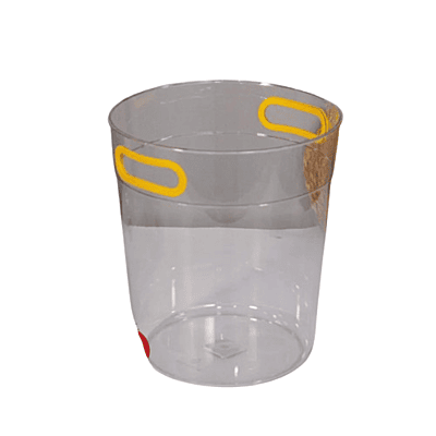 سلة قمامة بلاستيكية فاخرة شفافة