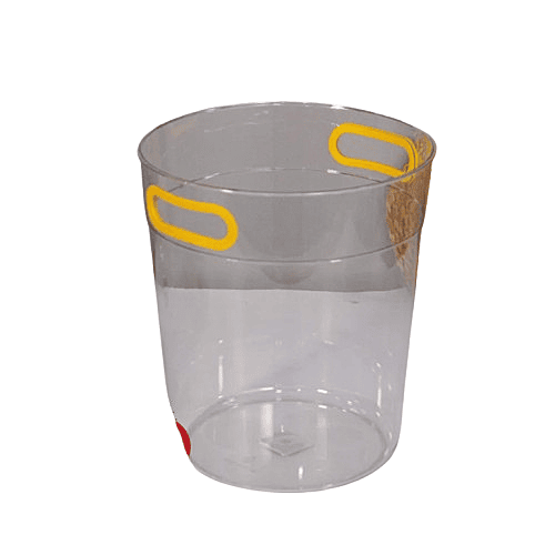 سلة قمامة بلاستيكية فاخرة شفافة