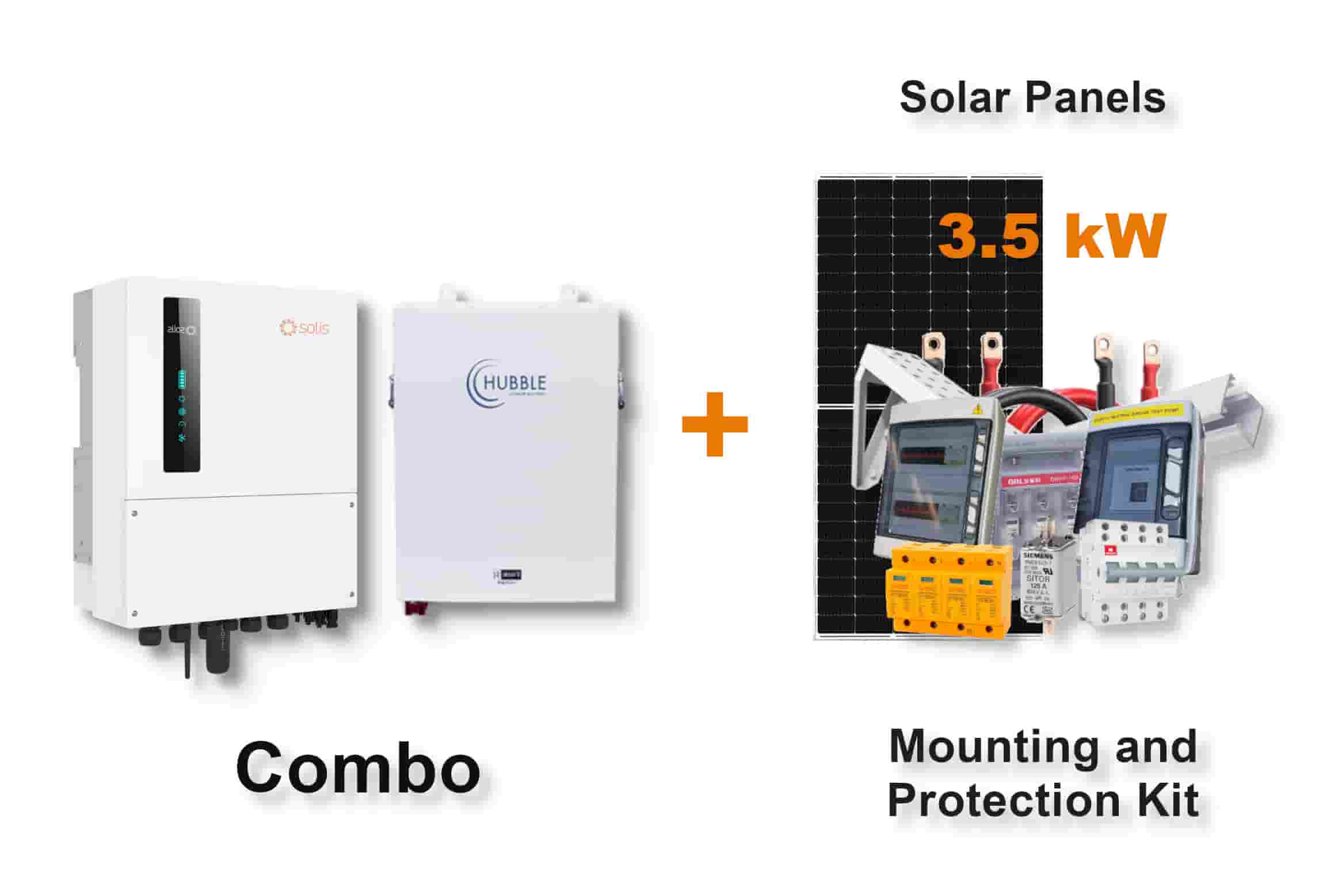5.0 kW SOLIS S6 Hybrid - HUBBLE Combo, c/w 5.5 kWh Lithium Battery