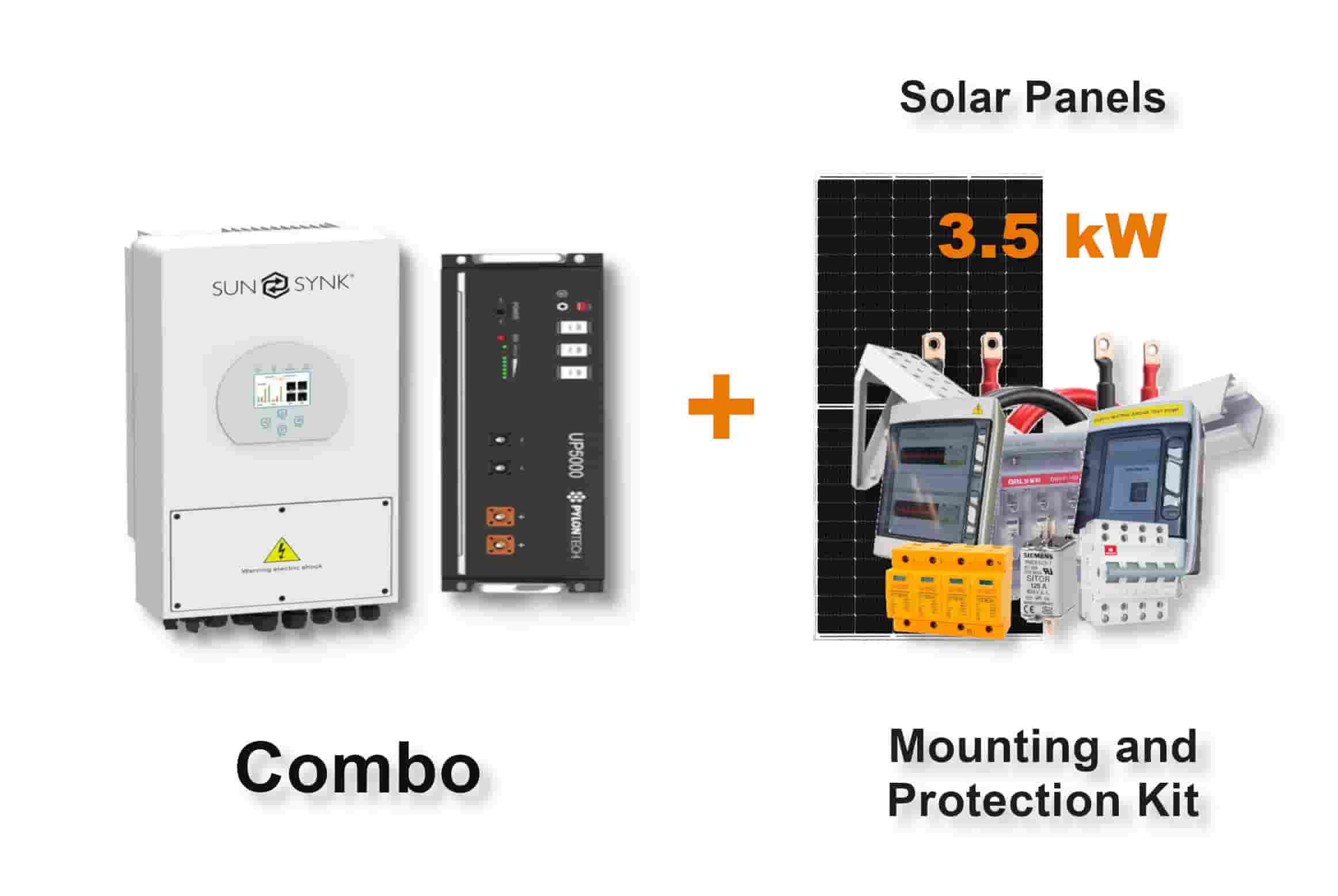 5.0 kW SUNSYNK Hybrid - PYLONTECH Combo, c/w 4.8 kWh Lithium Battery 5.0 kW SUNSYNK Hybrid - PYLONTECH Combo, c/w 4.8 kWh Lithium Battery