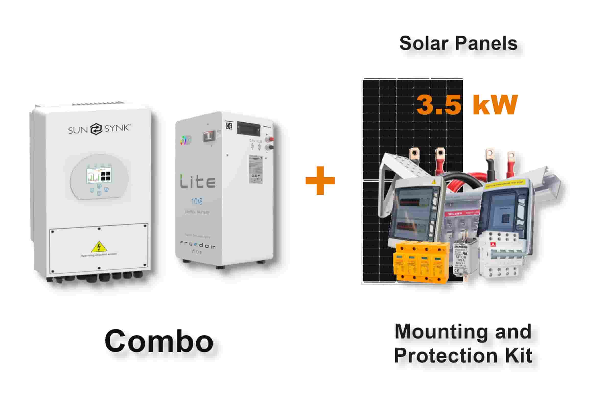 5.0 kW SUNSYNK Hybrid - FREEDOM WON Combo, c/w 10.0 kWh Lithium Battery 5.0 kW SUNSYNK Hybrid - FREEDOM WON Combo, c/w 10.0 kWh Lithium Battery