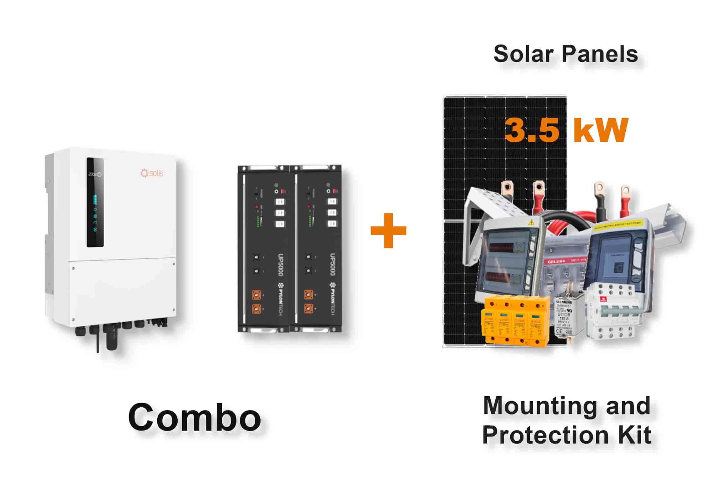 8.0 kW SOLIS S6 Hybrid Combo, c/w 2x 4.8 kWh PYLONTECH Lithium Batteries