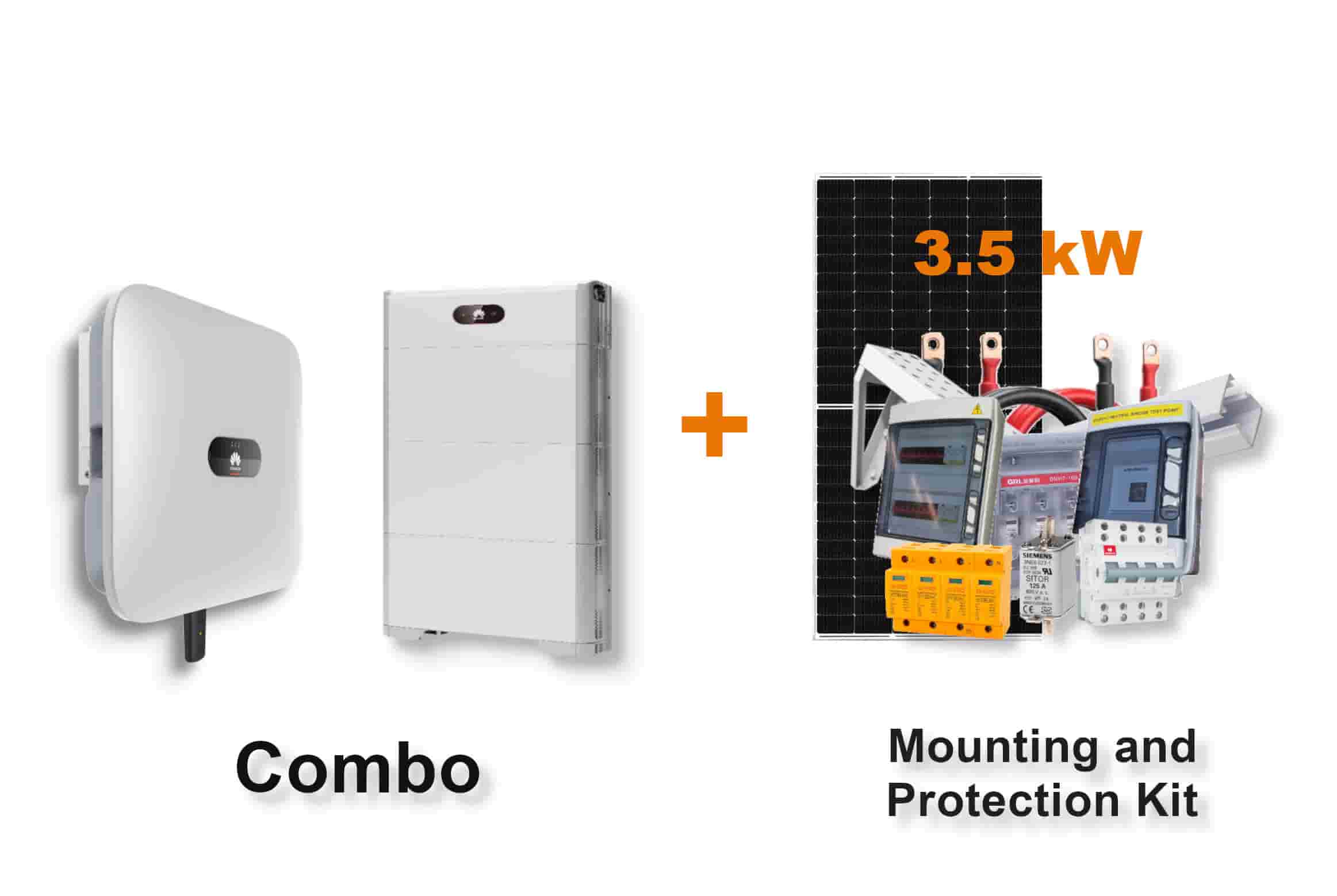 6.0 kW HUAWEI Fusion Solar 3-Phase Combo, c/w 15 kWh Floor Standing Lithium Battery