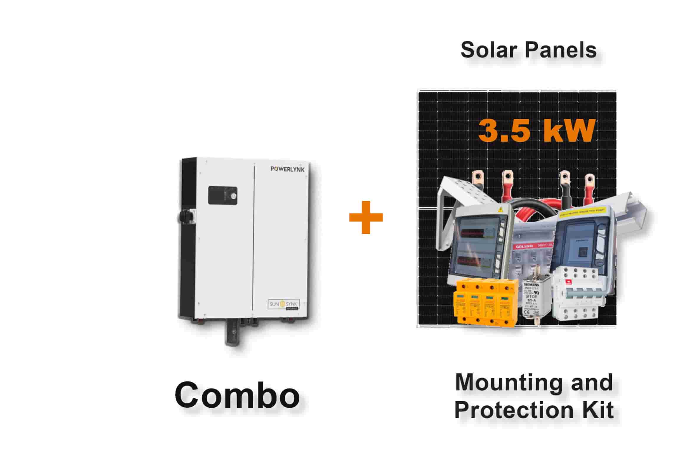 3.6 kW Sunsynk Powerlynk X, Hybrid Inverter, c/w 3.82 kWh LiFePO4 battery