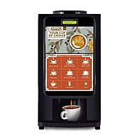 Front look of Atlantis Select coffee machine with 7 hot beverage option Front look of Atlantis Select coffee machine with 7 hot beverage option