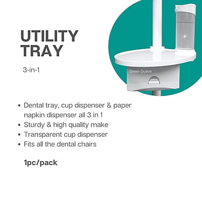 Utility Tray With Cup and Napkin Dispenser