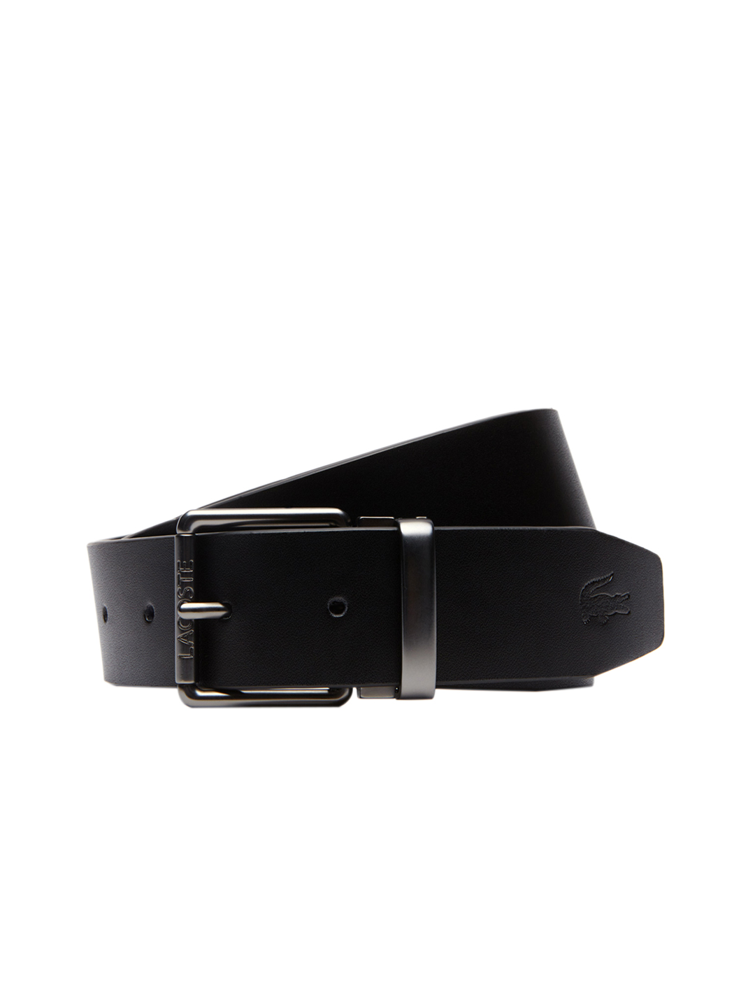 Men Set of 2 Black Solid Belts Men Set of 2 Black Solid Belts