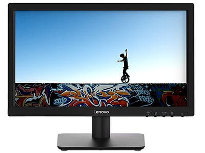 Lenovo D19-10 18.5" Monitor, TN panel , 1366 x 768,  Input connectors- VGA + HDMI, Cables included - VGA, 1 Year warranty