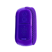 Portable Bluetooth Speaker - Waterproof Mini Wireless Speaker with Deep Bass, LED Buttons & Strap (Purple/Red)