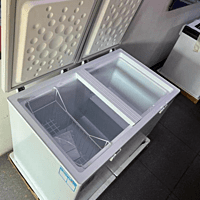 Interior View of Blue Star 400 Litre Deep Freezer with Ample Storage Space