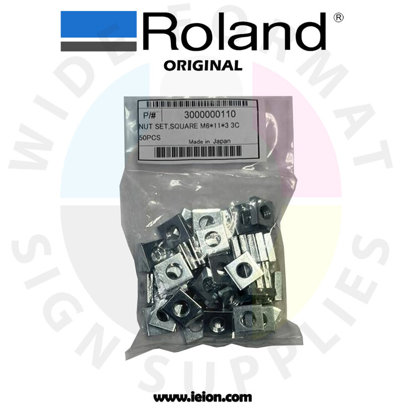 NUT SET, SQUARE M6*11*3 C 50PCS 3000000110 NUT SET, SQUARE M6*11*3 C 50PCS 3000000110