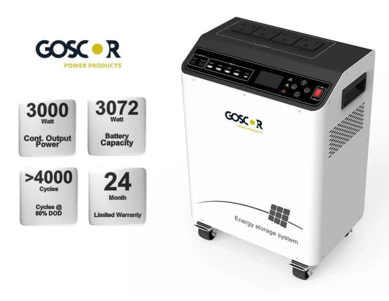 3000W LiFePO4 Portable Back-Up Station c/w 3072Wh Lithium battery 3000W LiFePO4 Portable Back-Up Station c/w 3072Wh Lithium battery
