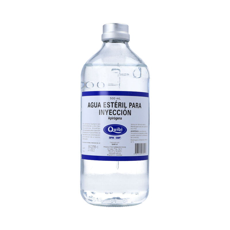 Agua Estéril Irrigadual 500 ml Frasco 12 Agua Estéril Irrigadual 500 ml Frasco 12