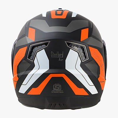 STEELBIRD SBA-7 ROAD MATT BLACK/ORANGE C/V (M)