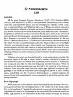 Sri Vallabhacharya - His Life Religion and Philosophy Sri Vallabhacharya - His Life Religion and Philosophy