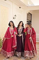 B603: Beautiful Georgette Long Dresses