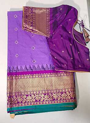 C239: Ready To Ship Beautiful Gadwal Silk Saree With Stitched Blouse