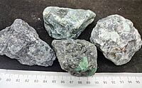 Rough Emerald in Biotite Matrix approx 175g