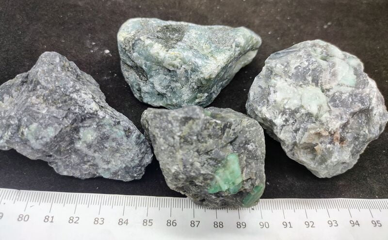 Rough Emerald in Biotite Matrix approx 175g