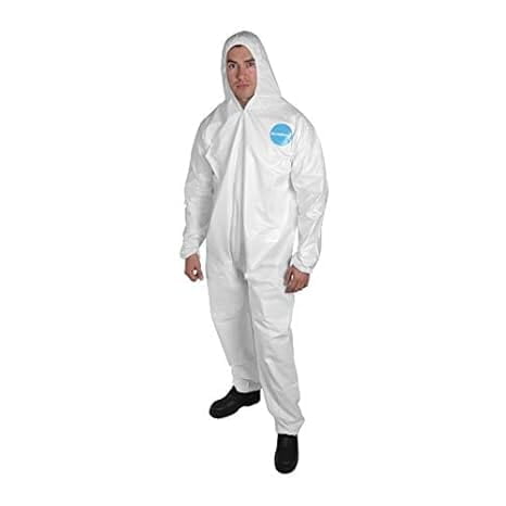 OVEROL PROTECCIÓN TIPO TYVEK BLANCO DES PAQ 5 PCS