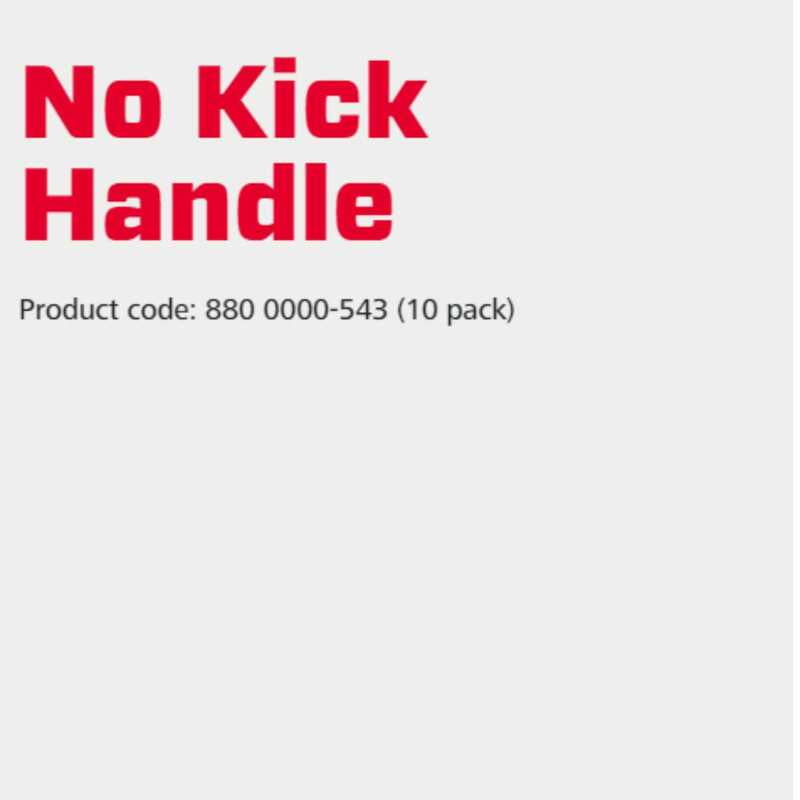 Speedrite No Kick Handle Red10 Pcs