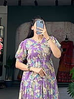 B920: Beautiful Georgette Frocks