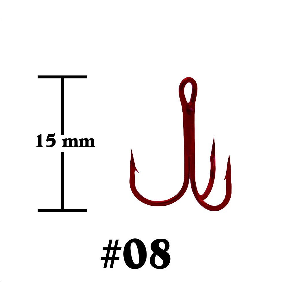 WEEBASS ตาเบ็ด - รุ่น BX 35647 ,  08 (100PCS) RED สีแดง