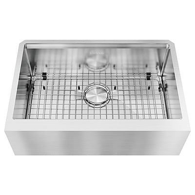 30-inch Large Single Bowl, 16g LZ Series, Workstation, Apron 361185 30-inch Large Single Bowl, 16g LZ Series, Workstation, Apron 361185