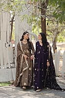 M1157:Beautiful Long Frocks With Duppata