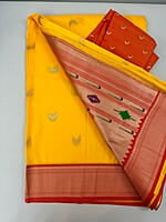 P29: Ready To Ship Soft Silk Paithani Saree P29: Ready To Ship Soft Silk Paithani Saree