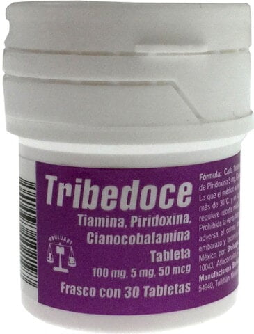TRIBEDOCE Compuesto c/30 GRAG. 50/50/50/1 MG. TRIBEDOCE Compuesto c/30 GRAG. 50/50/50/1 MG.