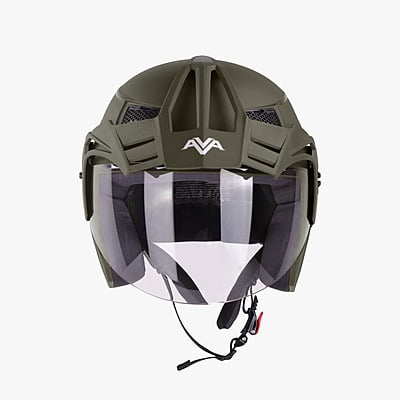 STEELBIRD SBH-23 AVA DASHING WITH PEAK BATTLE GREEN C/V (M)