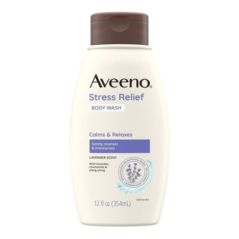 Aveeno Active Naturals Stress Relief Body Wash, Lavender, 12 Oz