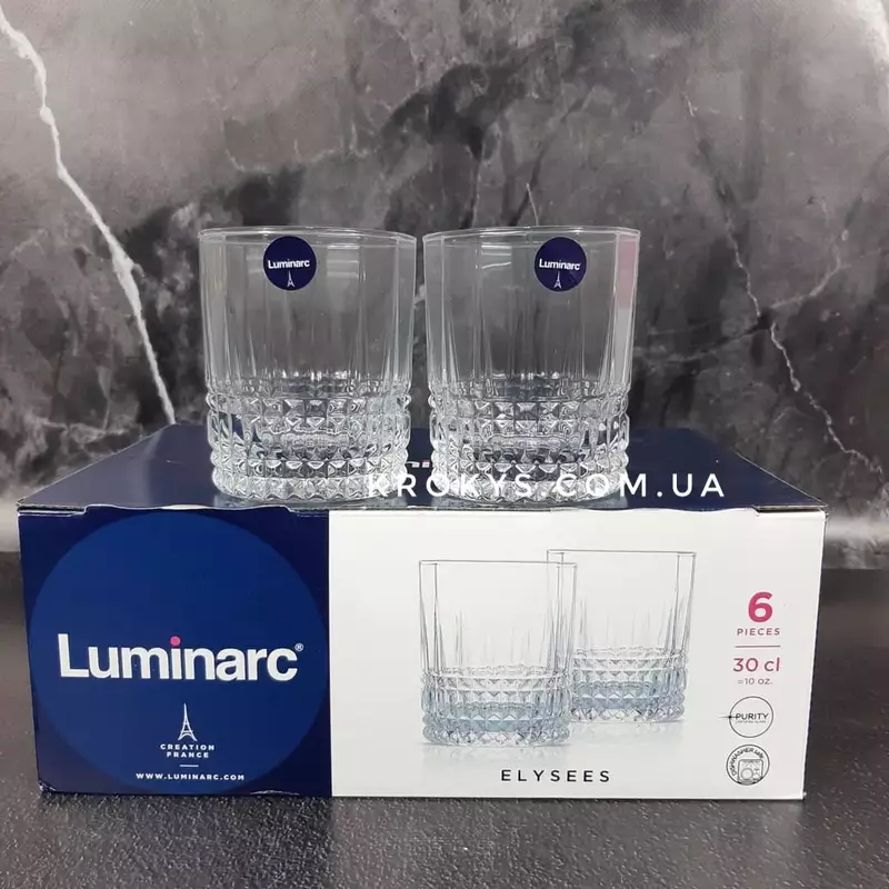Elysees 30 CL طقم كاسات عصير لومينارك  6 كاسات