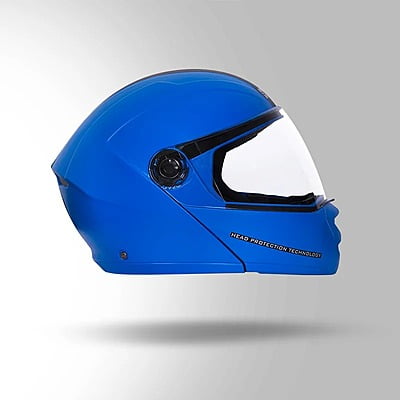 STUDDS NINJA ELITE BLUE WITH CARBON STRIP C/V (L)
