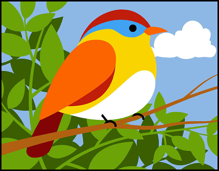 Kit Mezzopunto - Oiseau