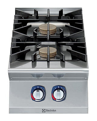 391241 2-BURNER (10KW) GAS BOILING TOP 400MM - 3MM WORKTOP - EL. IGNITION