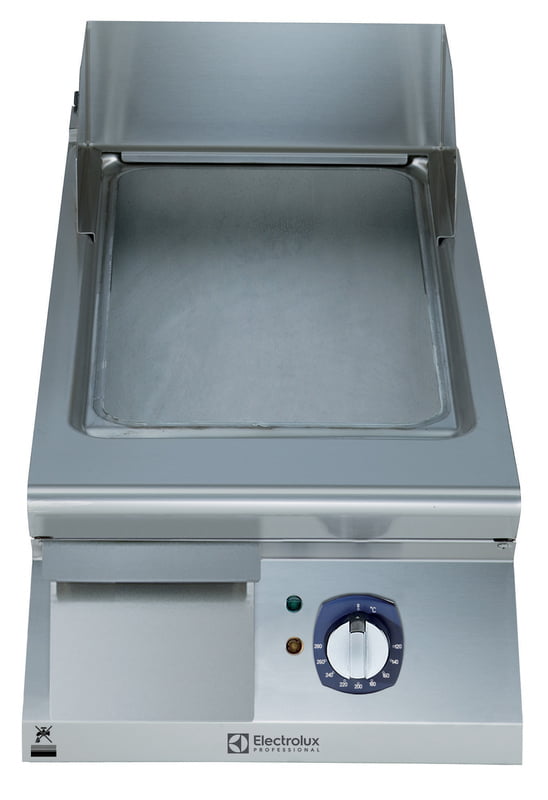 391398 ELECTRIC FRYTOP SMOOTH HORIZONTAL PLATE 400MM-230V-BRUSHED CHROME